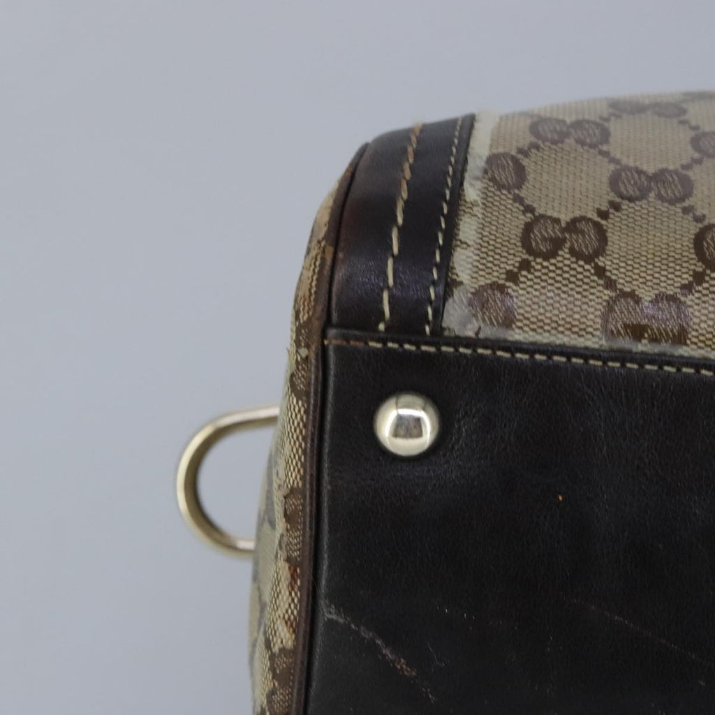 GUCCI GG crystal Hand Bag Beige Gold 181488 99035