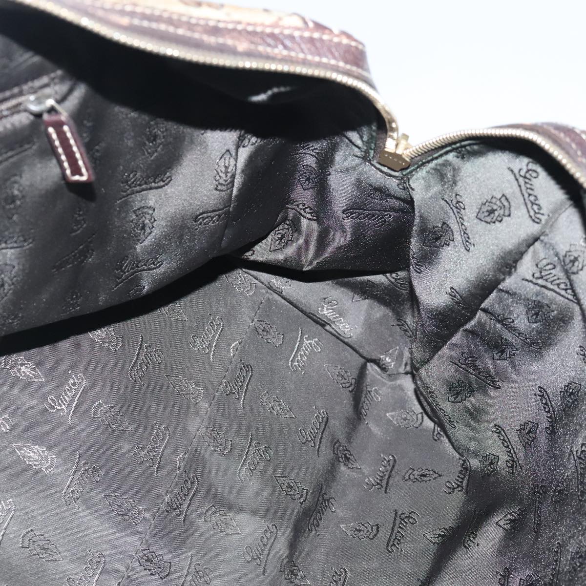 GUCCI GG crystal Hand Bag Beige Gold 181488 99035