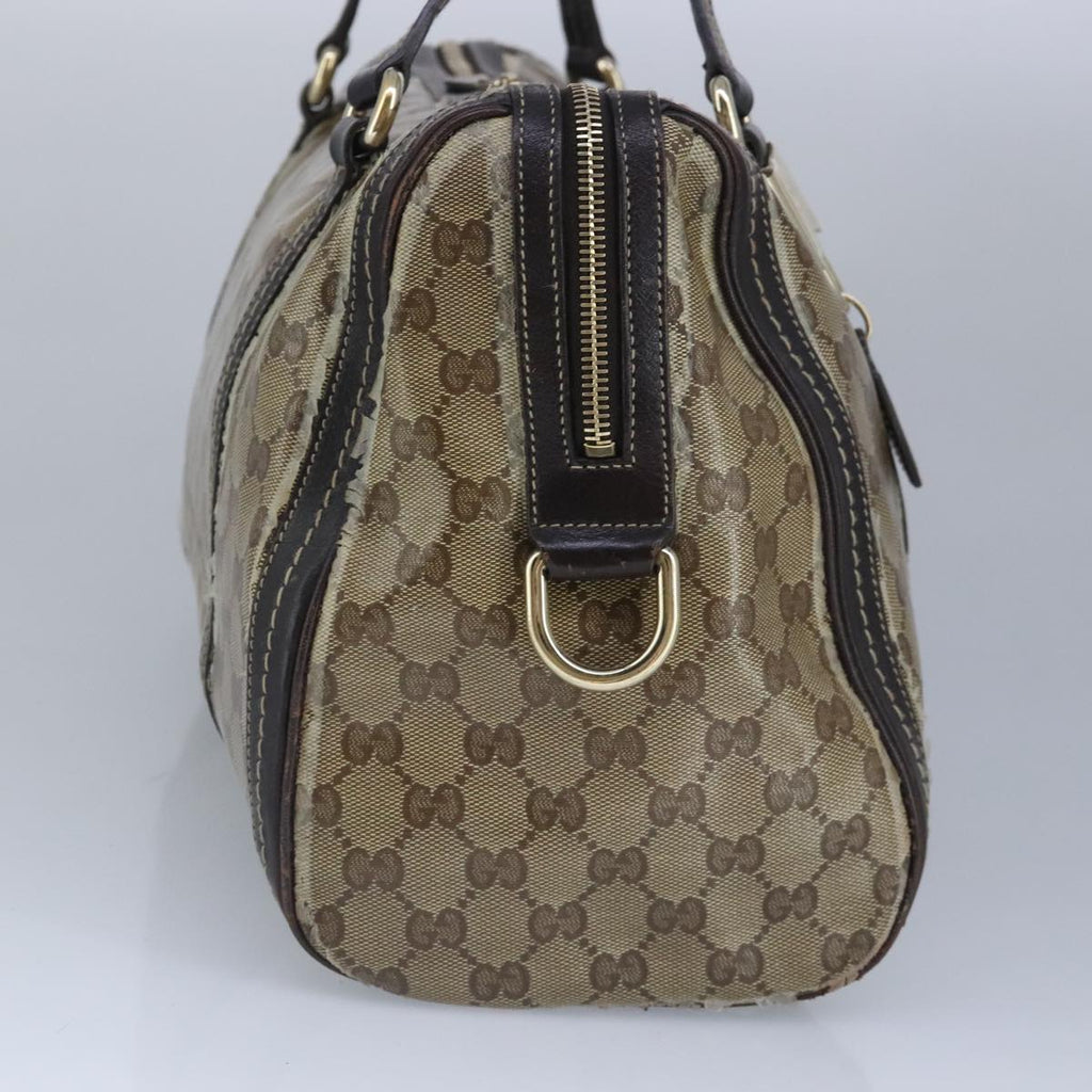 GUCCI GG crystal Hand Bag Beige Gold 181488 99035
