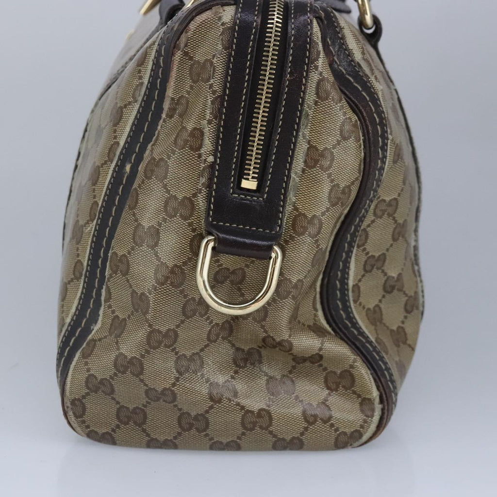 GUCCI GG crystal Hand Bag Beige Gold 181488 99035