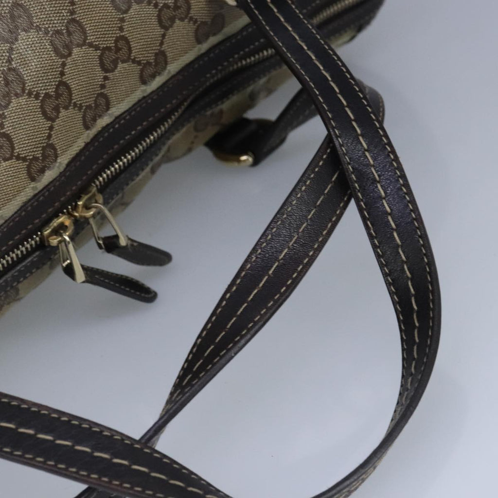 GUCCI GG crystal Hand Bag Beige Gold 181488 99035