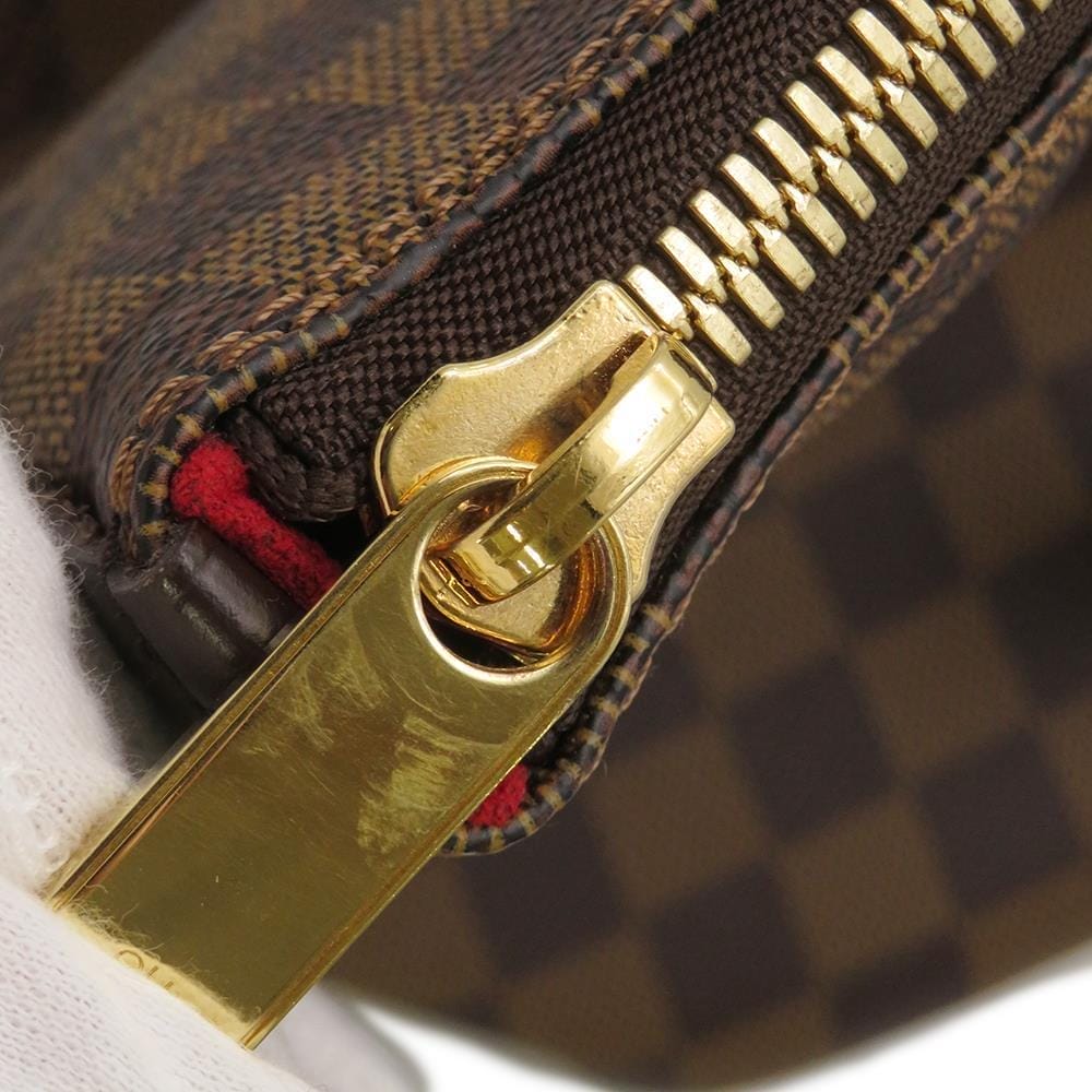 LOUIS VUITTON Saleya Red N51188 Damier Ebene Canvas Size MM
