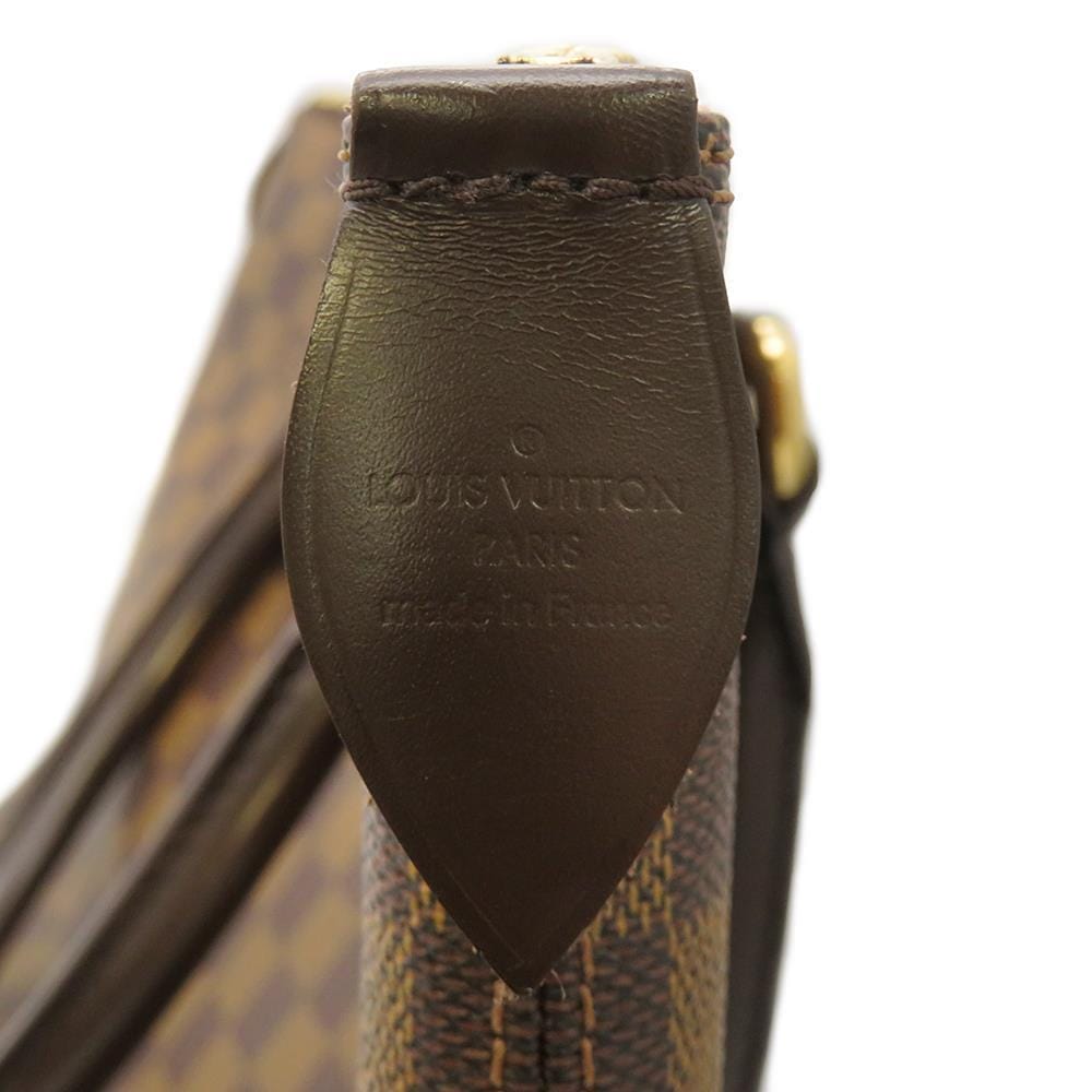 LOUIS VUITTON Saleya Red N51188 Damier Ebene Canvas Size MM