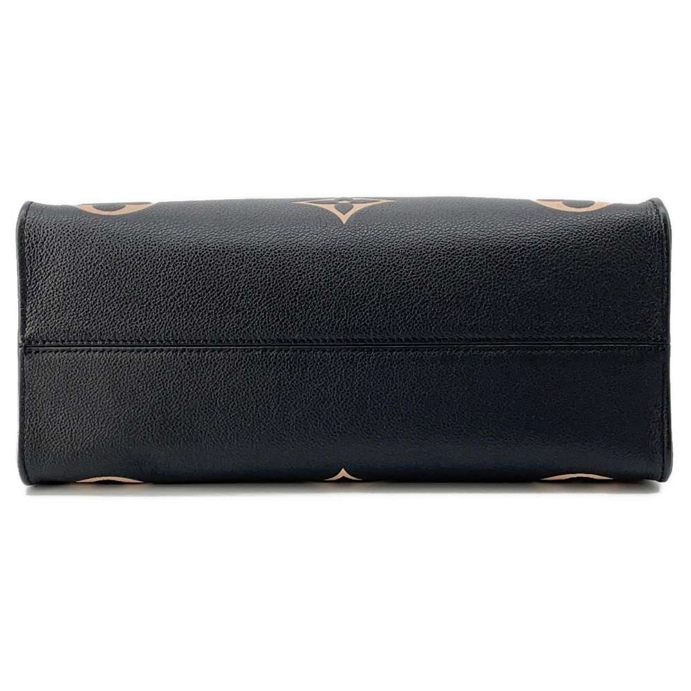 LOUIS VUITTON Onthego Noir/Beige M45495 Bicolor Monogram Empreinte Leather Size MM