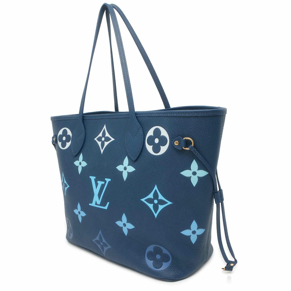 LOUIS VUITTON Neverfull GradationBlue M46514 Monogram Empreinte Leather Size MM