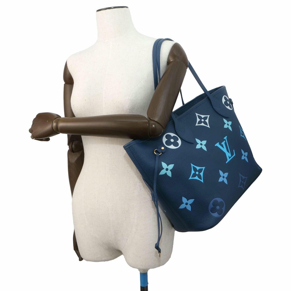 LOUIS VUITTON Neverfull GradationBlue M46514 Monogram Empreinte Leather Size MM