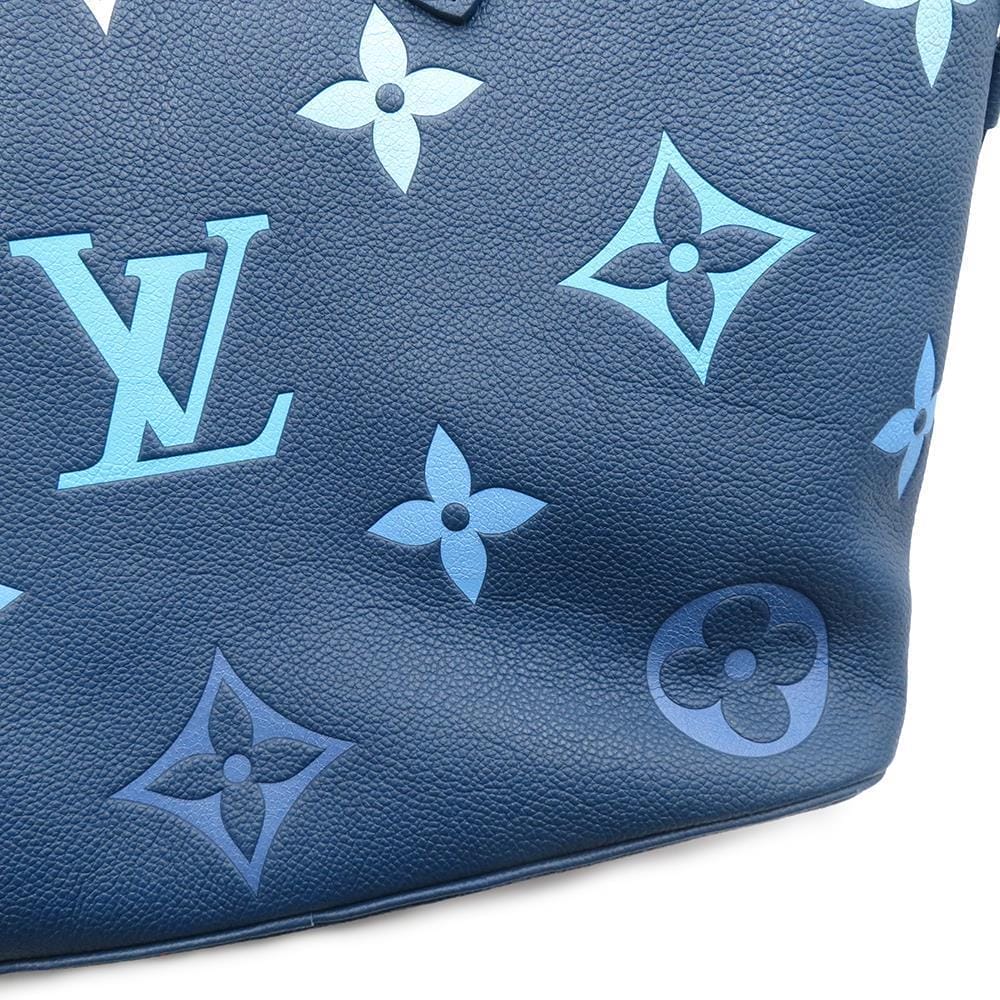 LOUIS VUITTON Neverfull GradationBlue M46514 Monogram Empreinte Leather Size MM
