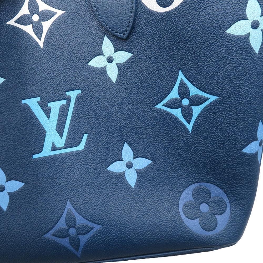 LOUIS VUITTON Neverfull GradationBlue M46514 Monogram Empreinte Leather Size MM