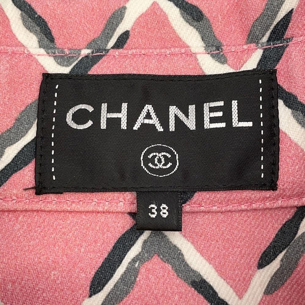 CHANEL Coco Beach One Piece Size 38 PinkP59121 Cotton100%