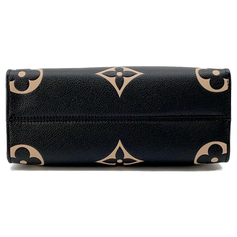 LOUIS VUITTON Onthego Noir/Beige M45659 Bicolor Monogram Empreinte Leather Size PM
