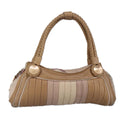 FENDI Hand Bag Leather Beige 99133