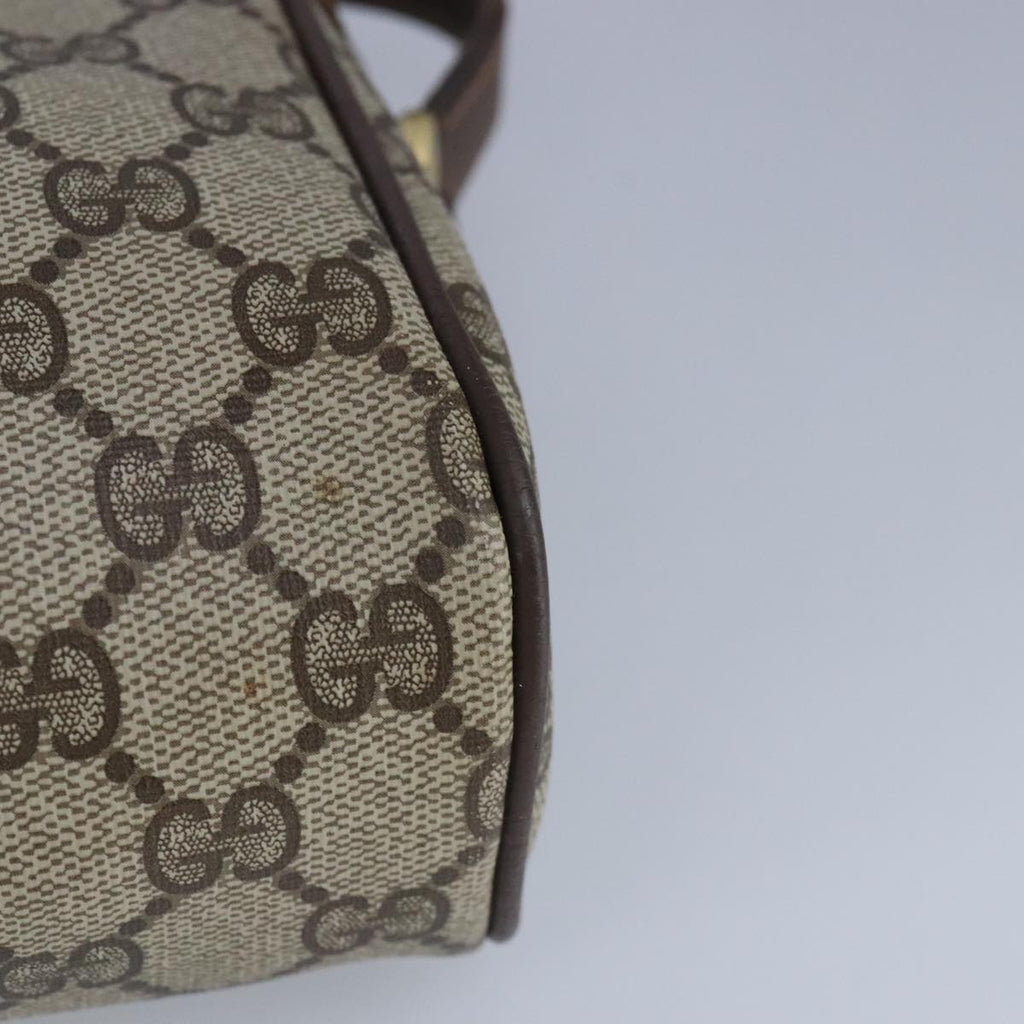 GUCCI GG Supreme Web Sherry Line Shoulder Bag PVC Beige Red 99136