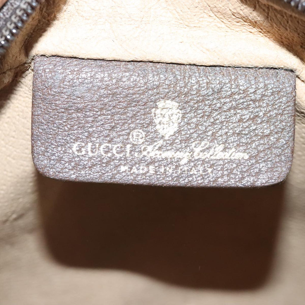 GUCCI GG Supreme Web Sherry Line Shoulder Bag PVC Beige Red 99136