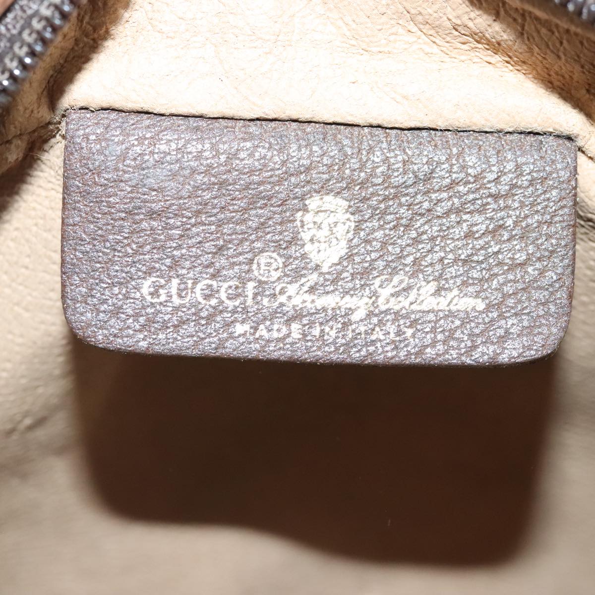 GUCCI GG Supreme Web Sherry Line Shoulder Bag PVC Beige Red 99136