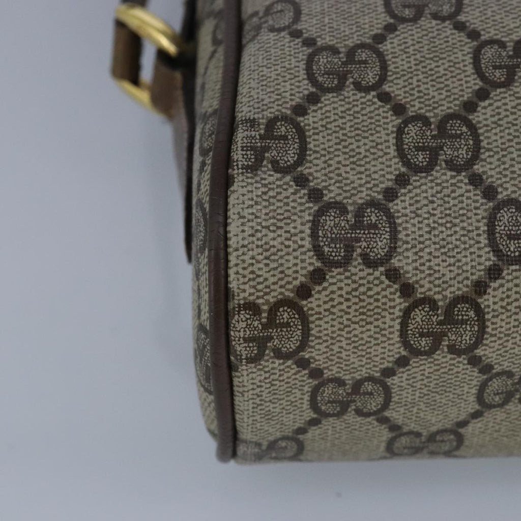 GUCCI GG Supreme Web Sherry Line Shoulder Bag PVC Beige Red 99137