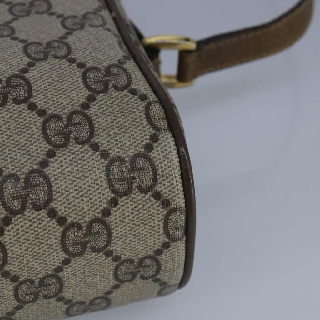 GUCCI GG Supreme Web Sherry Line Shoulder Bag PVC Beige Red 99137