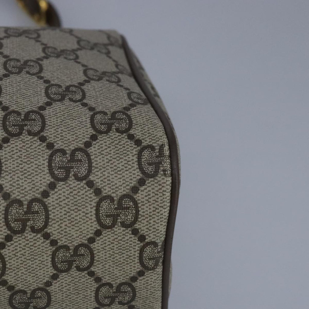 GUCCI GG Supreme Web Sherry Line Shoulder Bag PVC Beige Red 99138