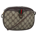 GUCCI GG Supreme Web Sherry Line Shoulder Bag PVC Beige Red 99139