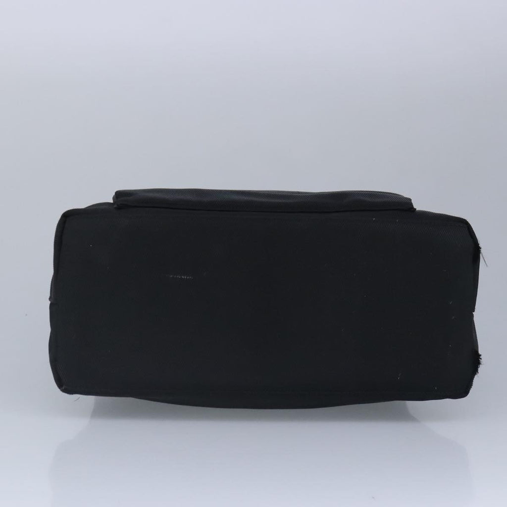 GUCCI Bamboo Hand Bag Nylon 2way Black Silver 99165
