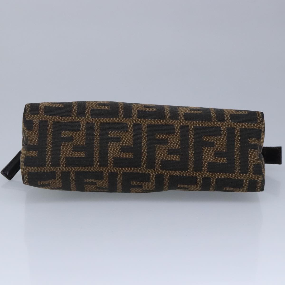 FENDI Zucca Canvas Pouch Brown Black 99170