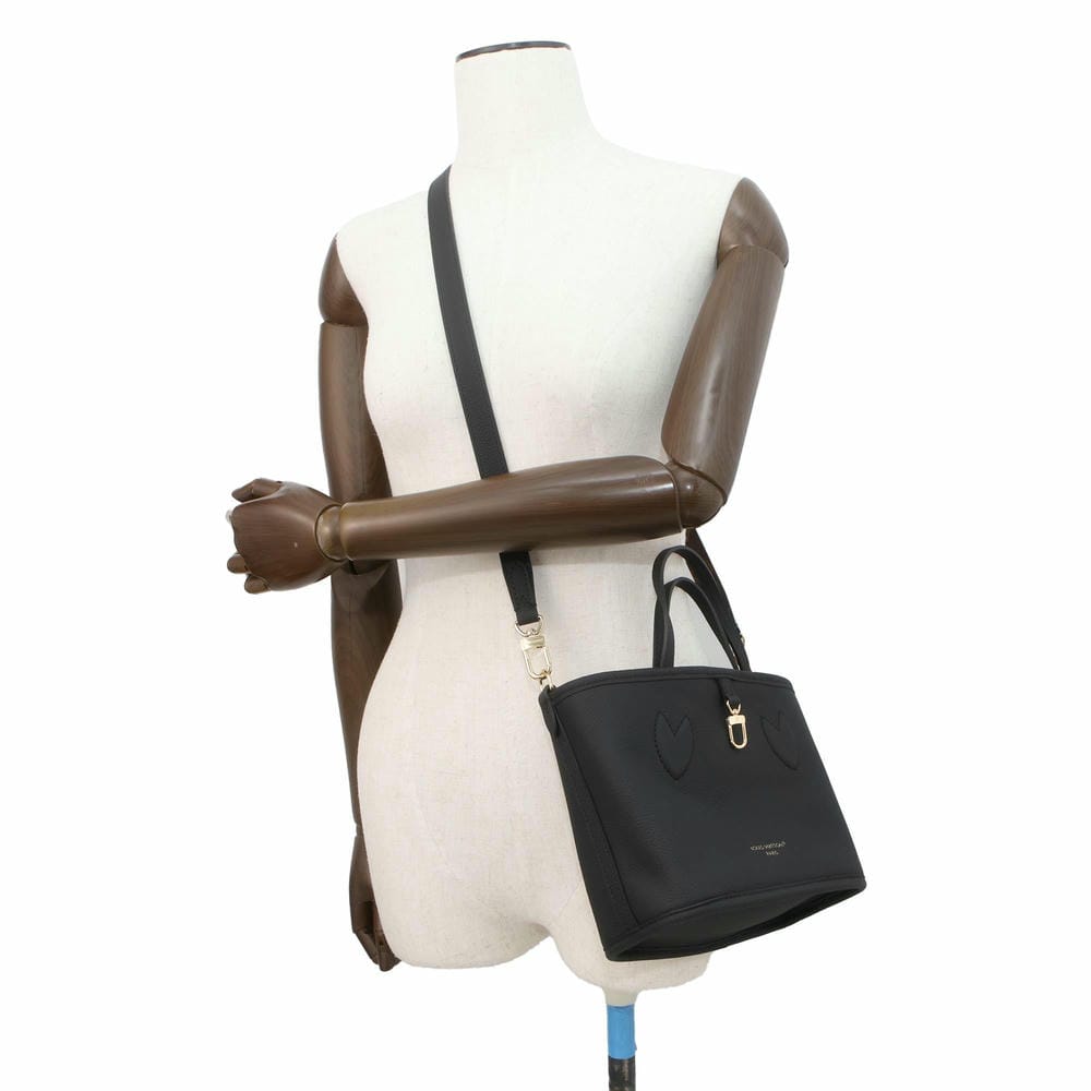 LOUIS VUITTON Neverfull・Inside Out Black M12099 Monogram Grain Leather Size BB