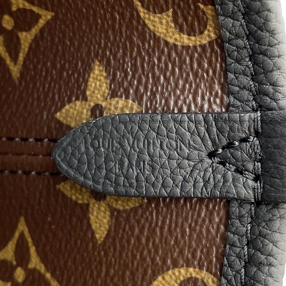 LOUIS VUITTON Neverfull・Inside Out Black M12099 Monogram Grain Leather Size BB
