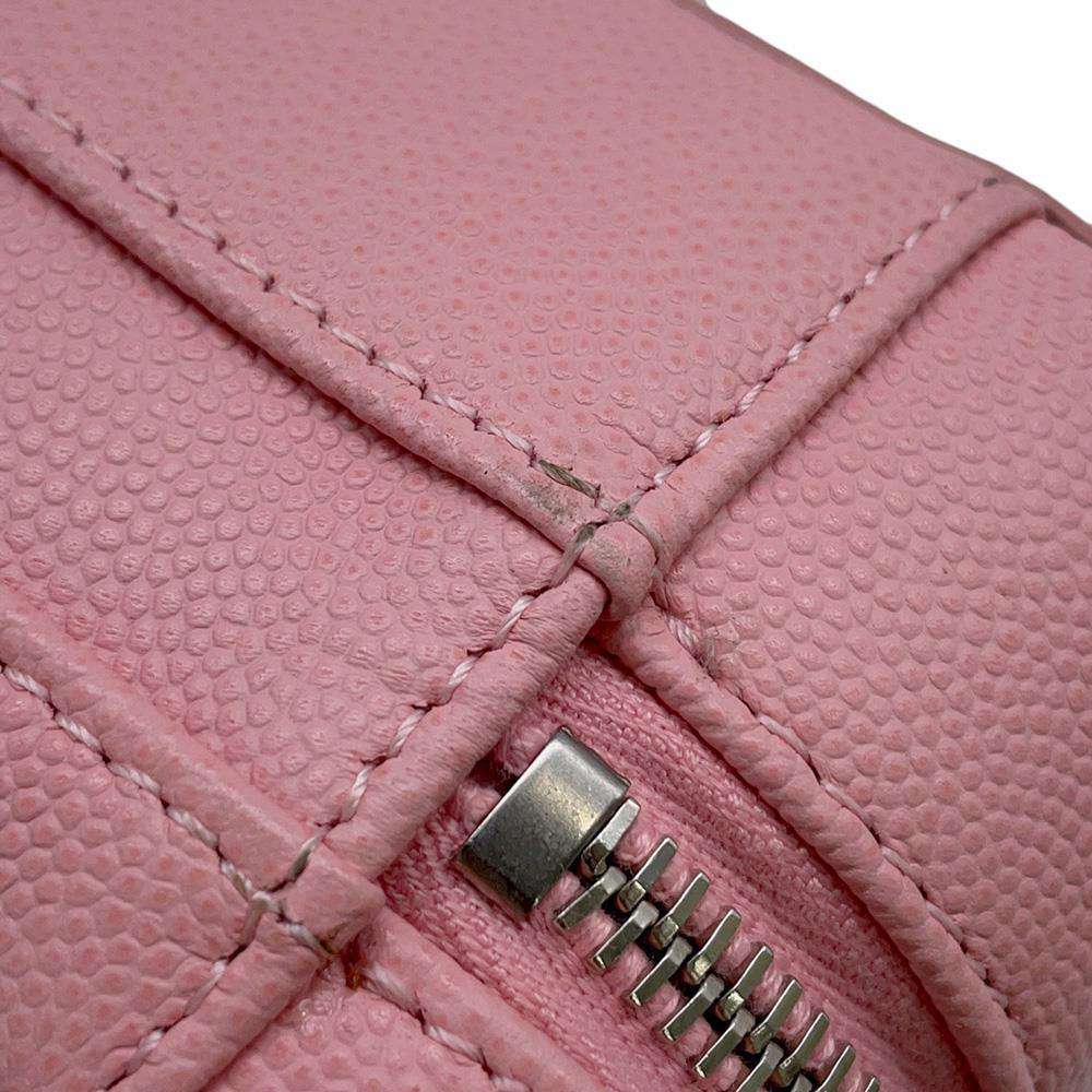 CHANEL CC Fidigree Chain Vanity Bag Pink/WhiteA93342 Caviar Leather Size Small
