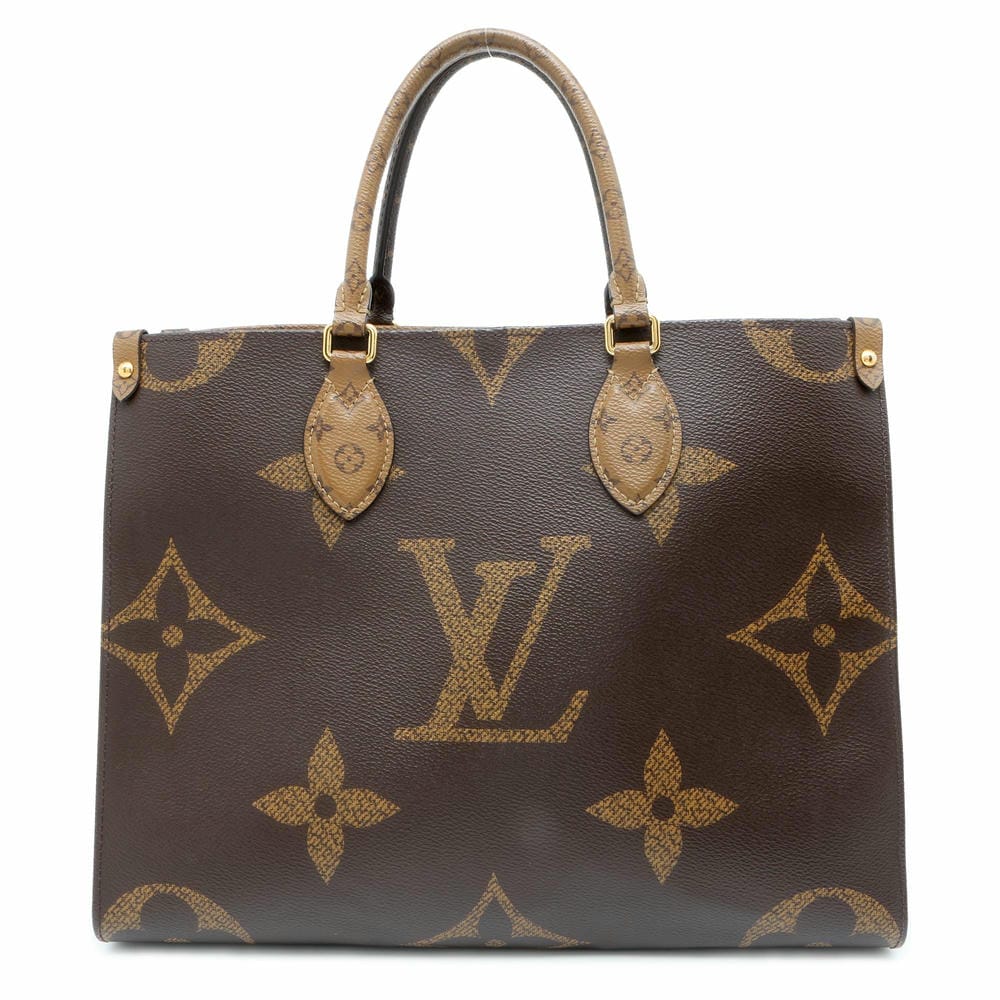 LOUIS VUITTON Onthego Red M45321 Monogram Monogram Reverse Canvas Monogram Giant Size MM