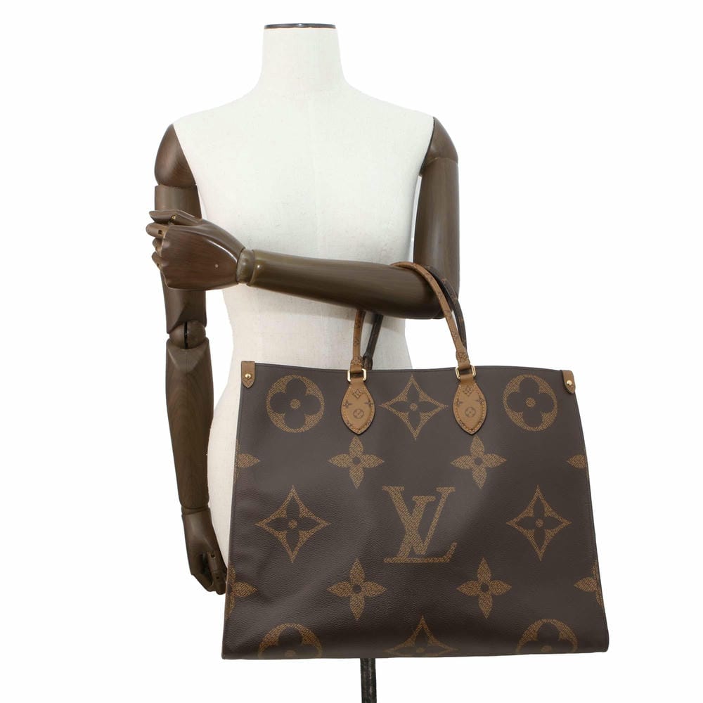 LOUIS VUITTON Onthego Red M44576 Monogram Monogram Reverse Canvas Monogram Giant Size GM