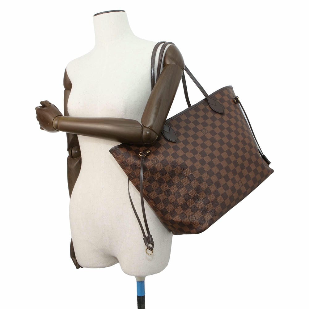 LOUIS VUITTON Neverfull Cerise N51105 Damier Ebene Canvas Size MM