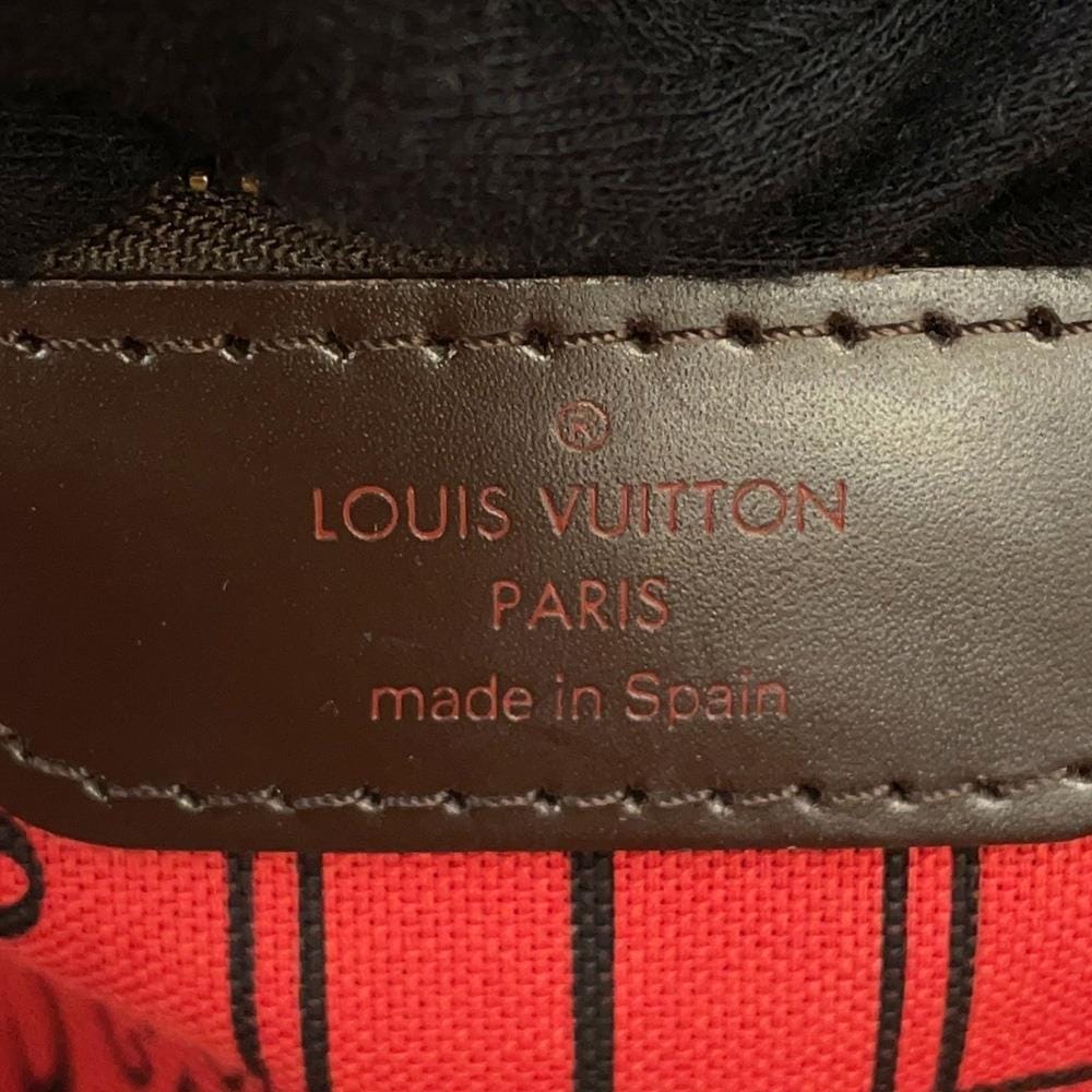 LOUIS VUITTON Neverfull Cerise N51105 Damier Ebene Canvas Size MM