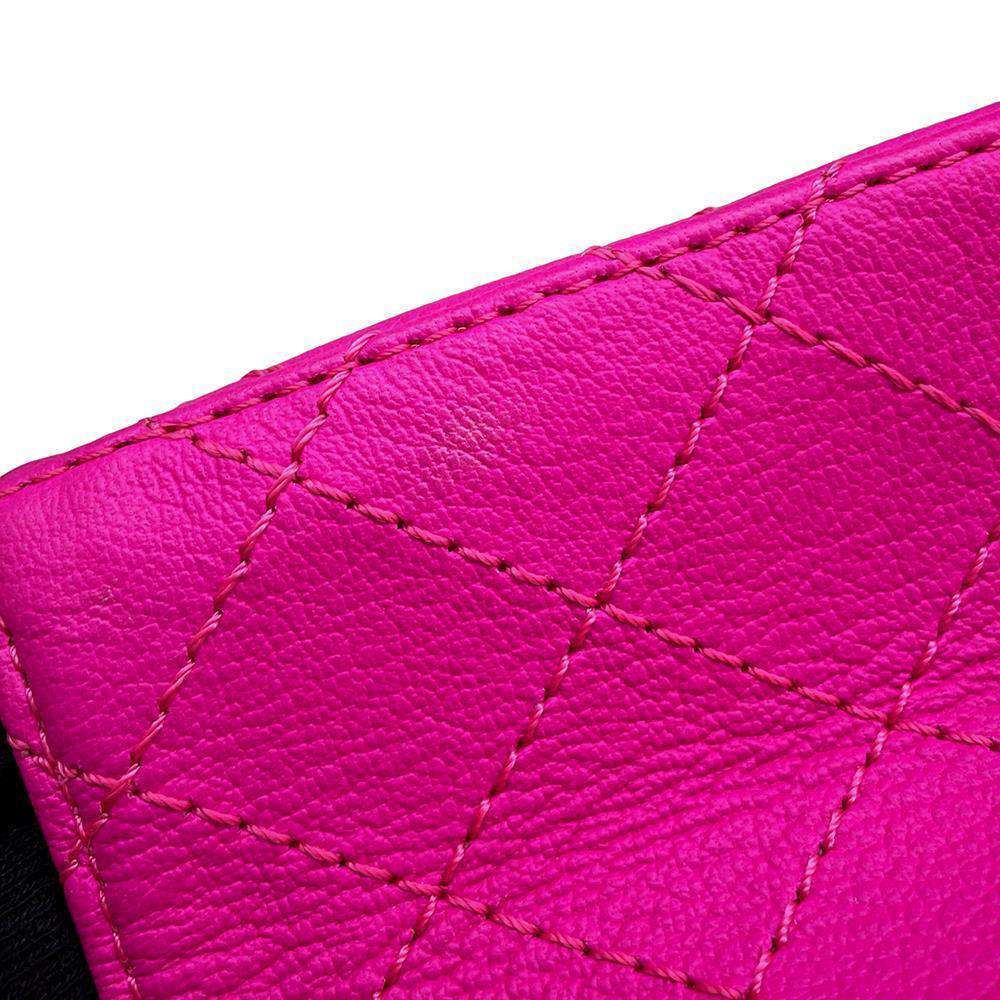 CHANEL 2.55 ChainShoulder Bag shocking pinkAS0874 Leather Size Mini