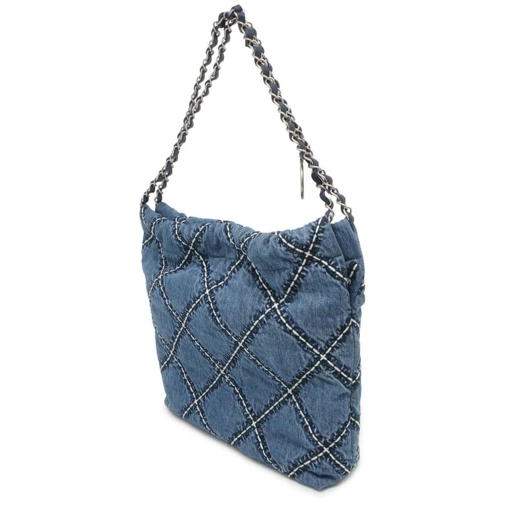 CHANEL Matelasse CHANEL22 BlueAS3260 Denim Size Small