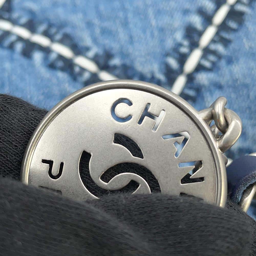 CHANEL Matelasse CHANEL22 BlueAS3260 Denim Size Small