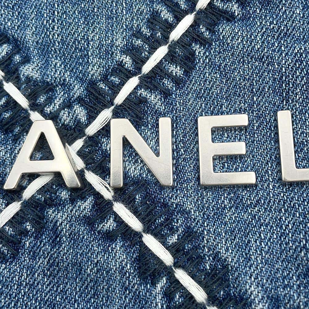 CHANEL Matelasse CHANEL22 BlueAS3260 Denim Size Small