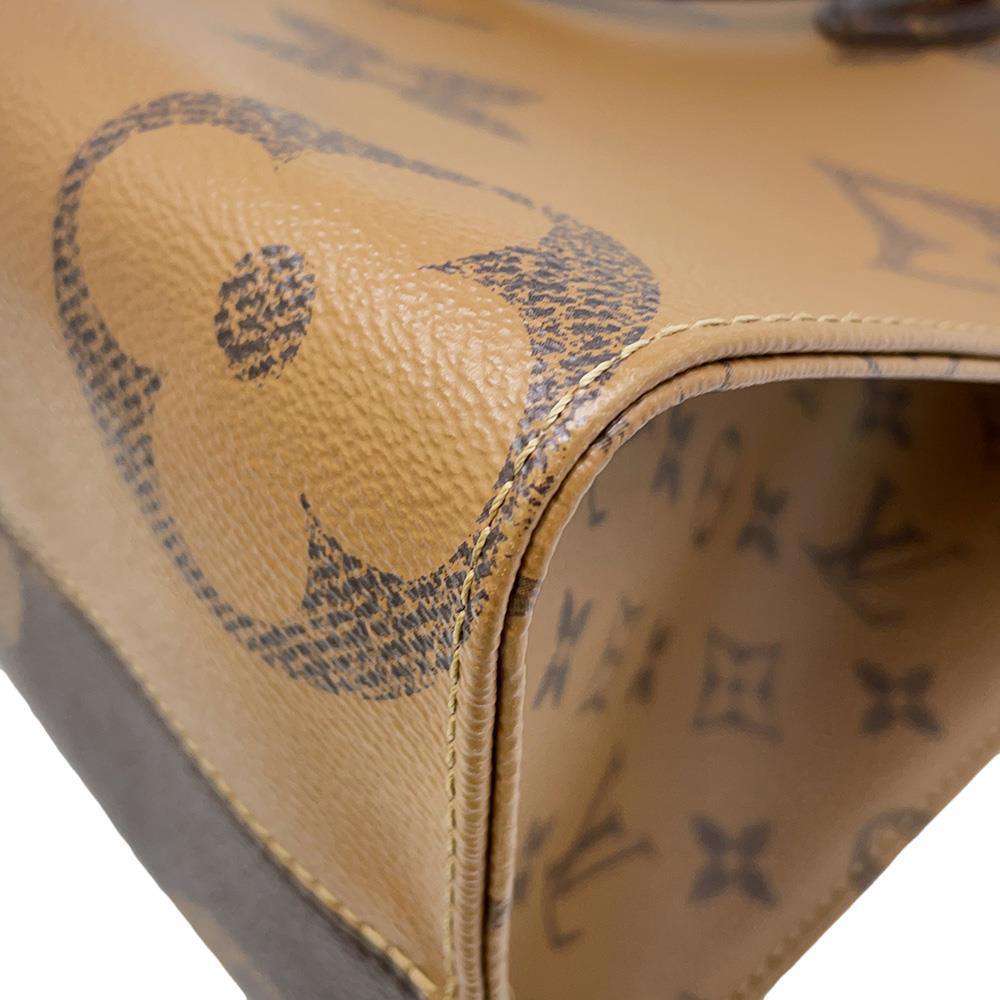 LOUIS VUITTON Onthego Red M45321 Monogram Monogram Reverse Canvas Monogram Giant Size MM