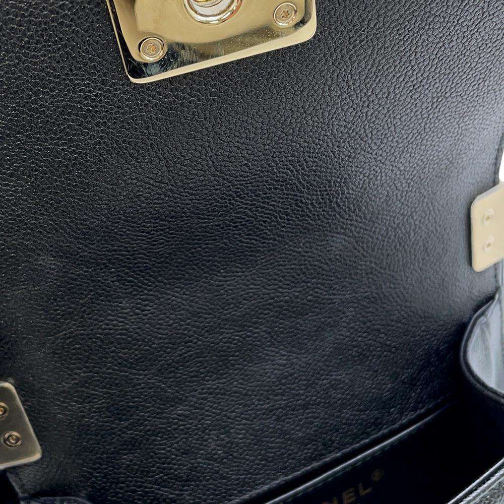CHANEL Boy Chanel ChainShoulder Bag BlackA67364 Caviar Leather Size Mini