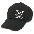 LOUIS VUITTON Cap LV Smash Size L Black M7608L Cotton100%