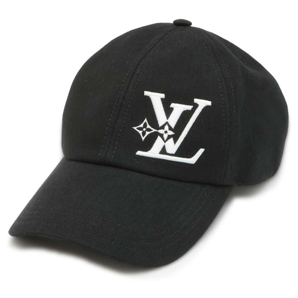 LOUIS VUITTON Cap LV Smash Size L Black M7608L Cotton100%