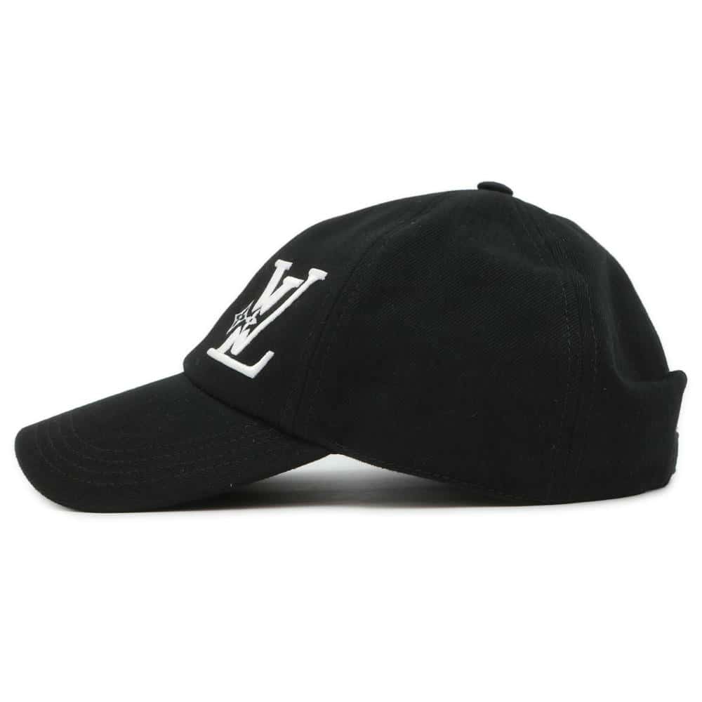 LOUIS VUITTON Cap LV Smash Size L Black M7608L Cotton100%
