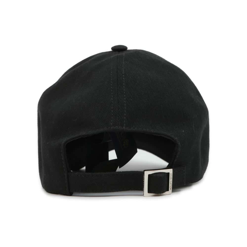 LOUIS VUITTON Cap LV Smash Size L Black M7608L Cotton100%