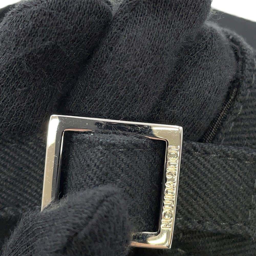 LOUIS VUITTON Cap LV Smash Size L Black M7608L Cotton100%