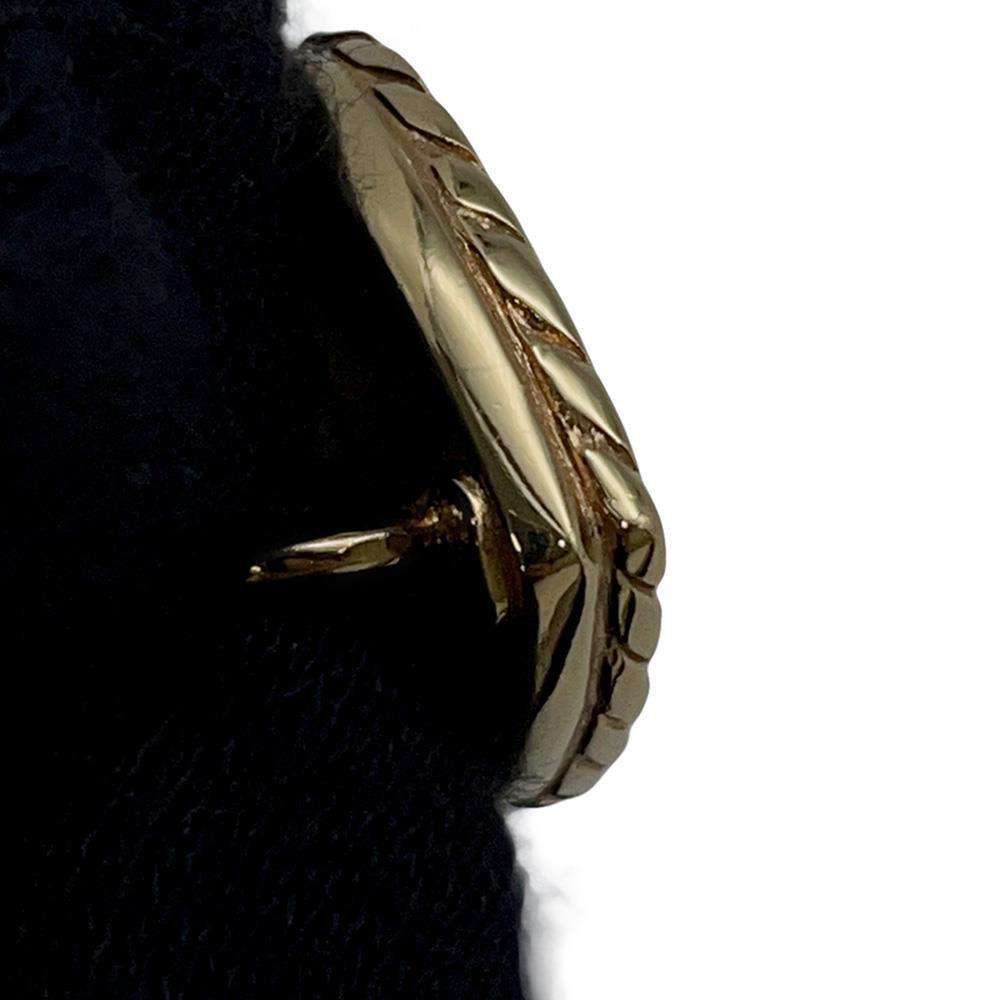 CHANEL Heart Earring Gold/BlueABD153 Metal