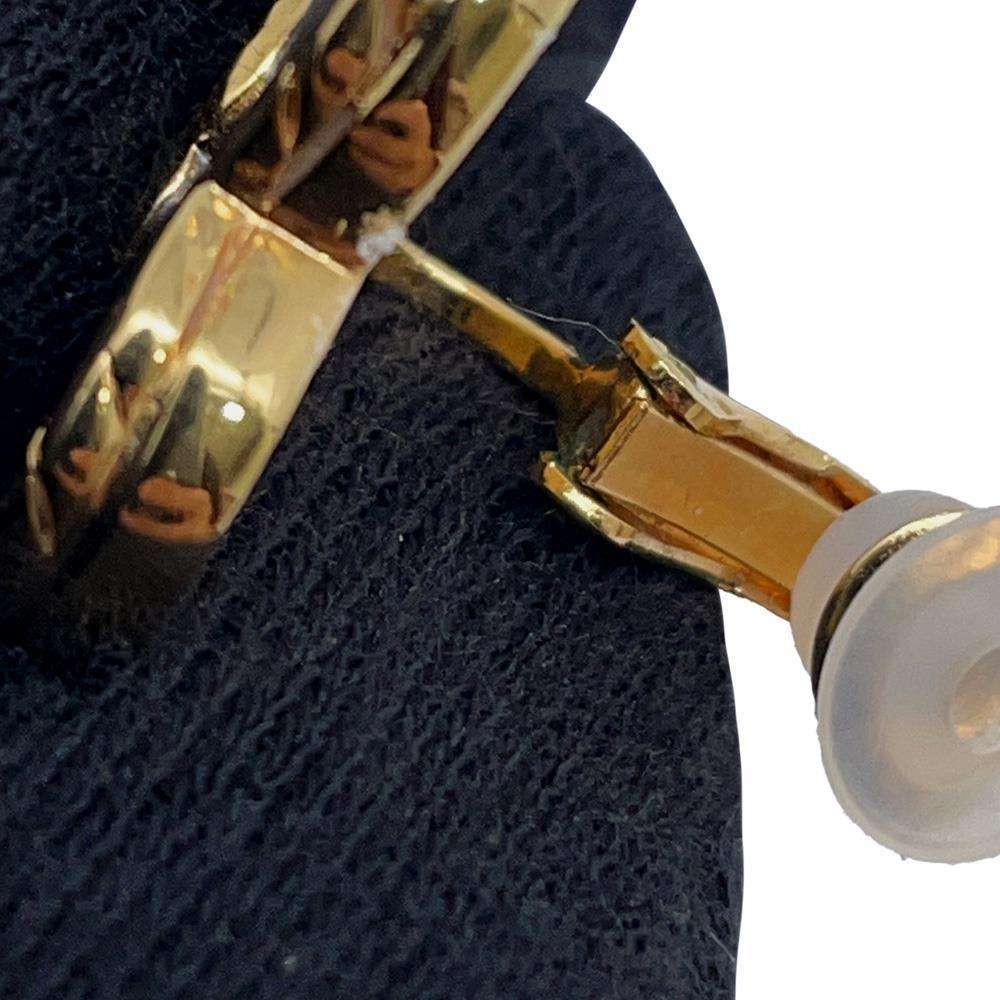 CHANEL Heart Earring Gold/BlueABD153 Metal