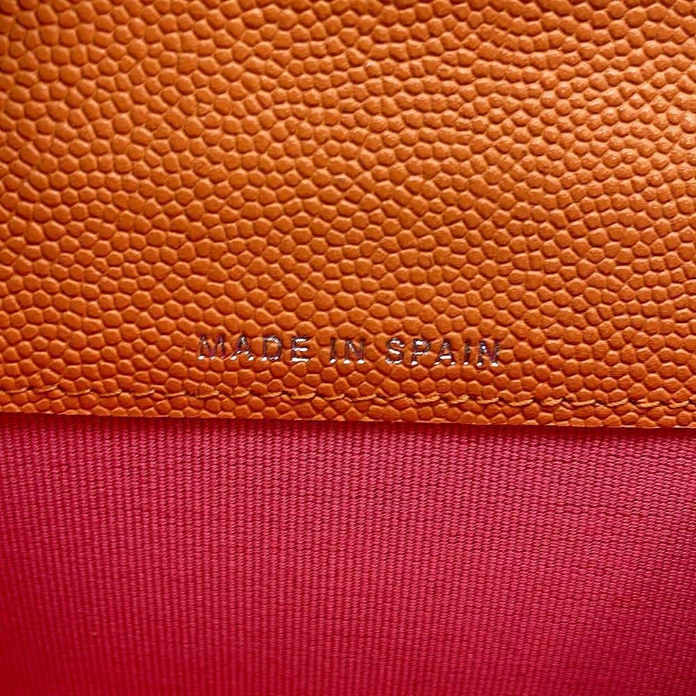 CHANEL Flap Card Case OrangeAP3717 Caviar Leather