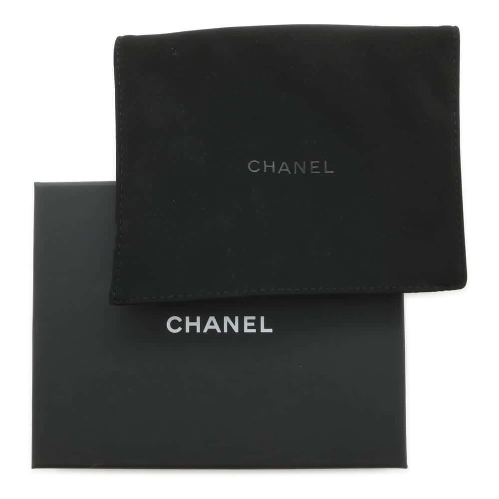 CHANEL Matelasse Fragment Card Case Light BlueAP3179 Caviar Leather