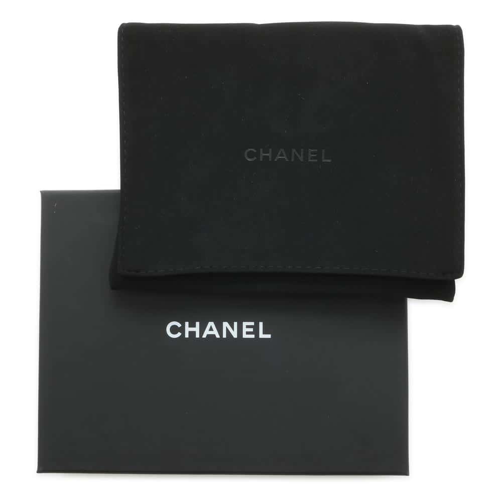 CHANEL Matelasse flap wallet Light BlueAP3397 Caviar Leather