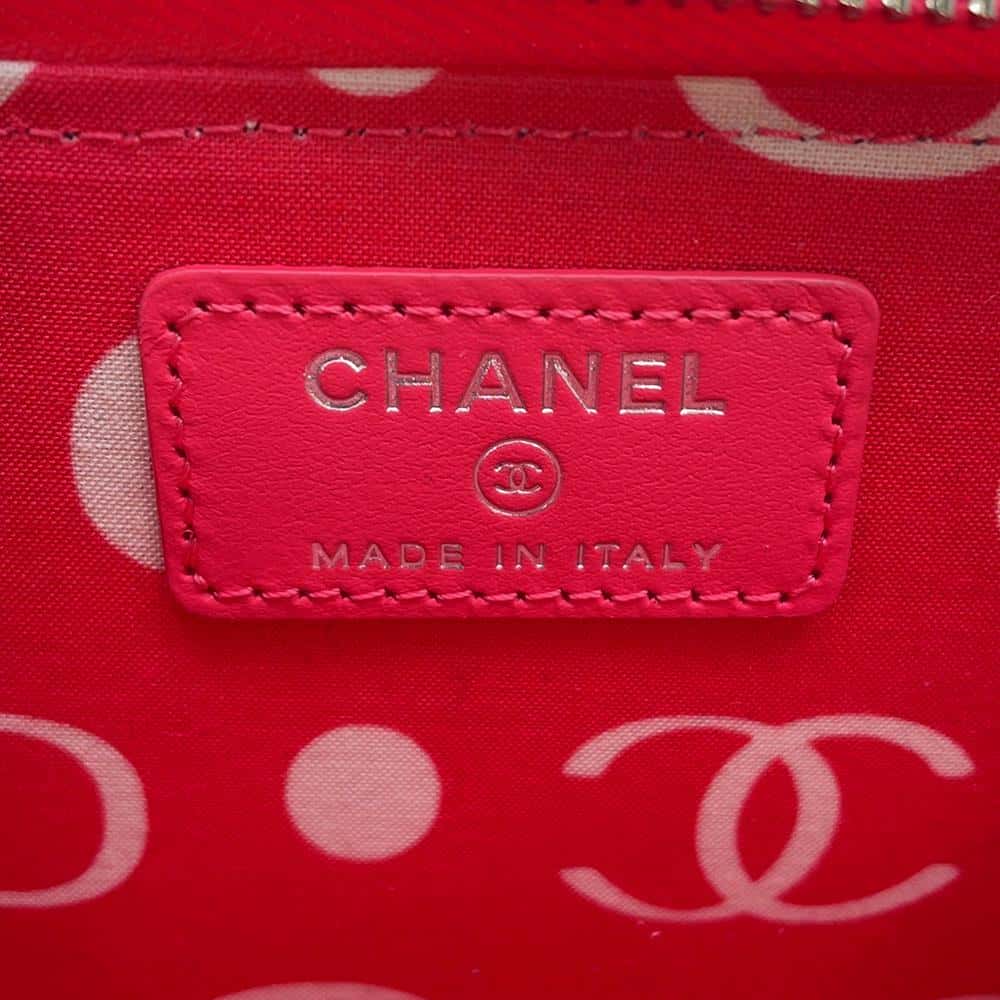CHANEL Matelasse Fragment Card Case PinkAP3836 Caviar Leather