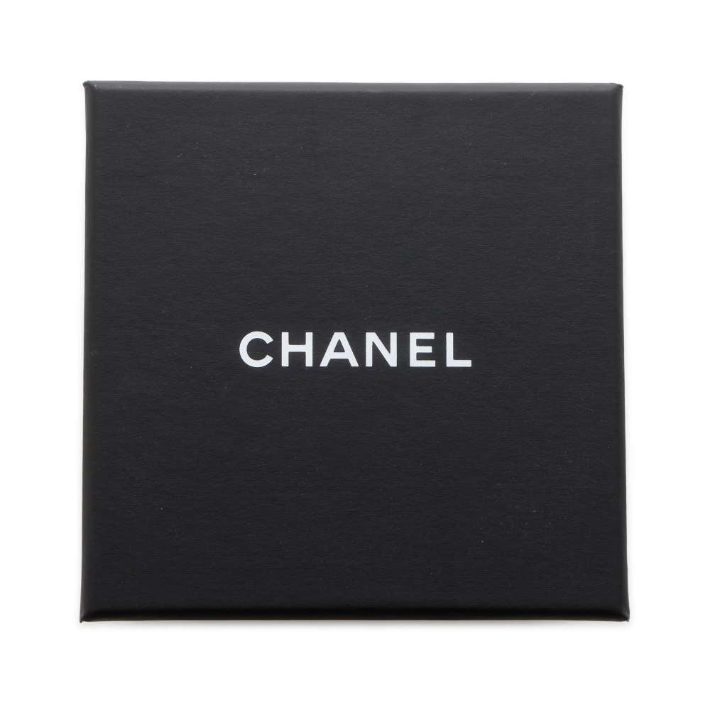 CHANEL Coco Motif Bracelet Size S Champagne Gold Metal Faux Pearl