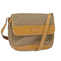 GUCCI Micro GG Supreme Shoulder Bag PVC Beige Gold 99301